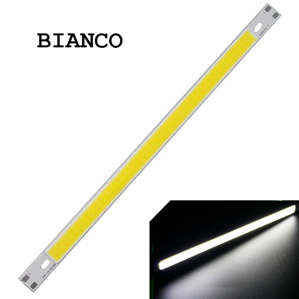 Barra LED COB Bianchi 12V 15W - lunghezza 20 cm