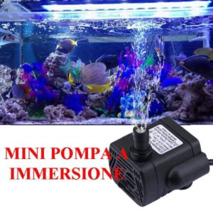 Mini pompa a immersione 5,5-12 VDC 3W
