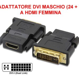 Adattatore da DVI maschio a HDMI femmina
