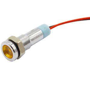 Segnalatore con LED Arancione - 12-24 VDC 6 mm