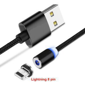 Cavo magnetico da USB A maschio a lightning maschio a 8 pin