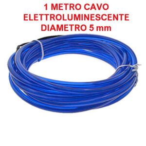 Cavo elettroluminescente Blu - 1 metro / 5 mm