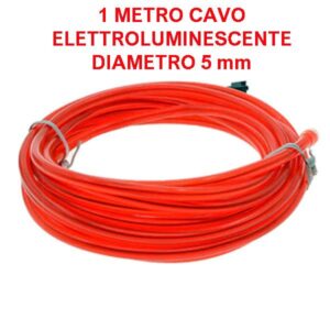 Cavo elettroluminescente Rosso - 1 metro / 5 mm