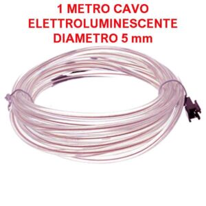 Cavo elettroluminescente Bianco - 1 metro / 5 mm