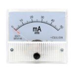 Amperometro analogico da pannello - 50 mA