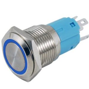 Pulsante antivandalo LED blu