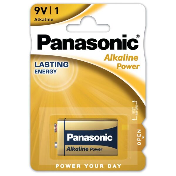 Batteria Alcalina Panasonic Power 9 V