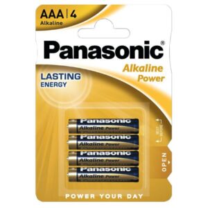 Blister 4 Batterie Alcaline Panasonic Power AAA