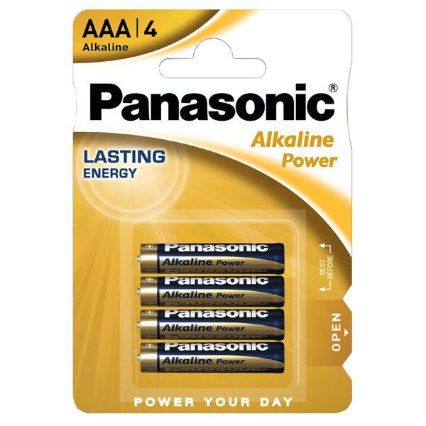 Blister de 4 piles alcalines Panasonic Everyday Power 1,5V - AAA