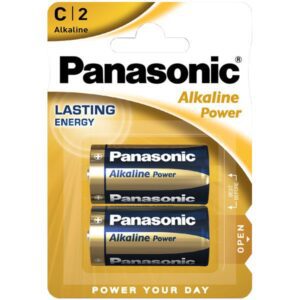 Blister 2 Batterie Alcaline Panasonic Power LR14 C