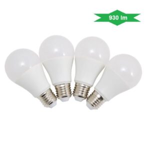 Set 4 lampade a LED luce calda A60 - E27 - 10W