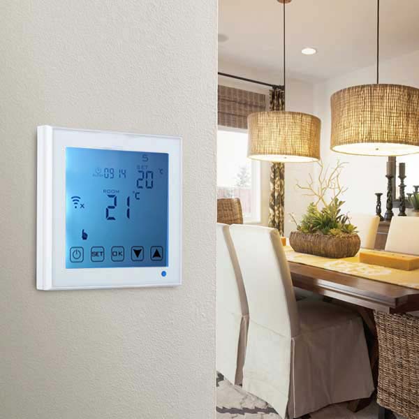 Termostato Intelligente Termostato Digitale Programmabile Smart Touch  Screen Termostato Domestico Per Casa Hotel Ufficio Sala Vapore da AC85V a  250V : : Fai da te