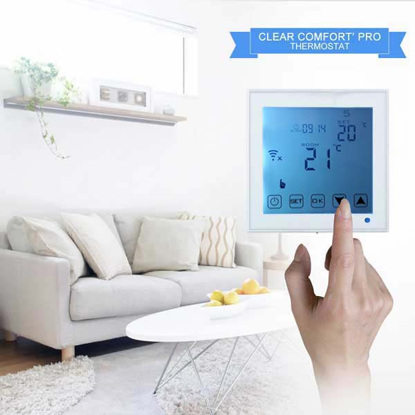 16A Digitale Smart WiFi Cronotermostato Termostato Programmabile Touch  screen IT