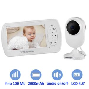Baby monitor 4,3 pollici wireless