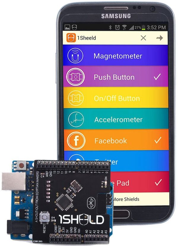 Shield Arduino per smartphone Android e iOS