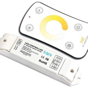 Dimmer 1 CH strip a LED bianco luce calda/fredda con telecomando RF