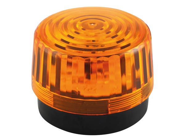 Lampeggiante Stroboscopico Luce Arancione 4 LED Sincronizzabile