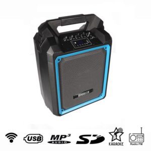 Speaker portatile attivo wireless - MP3 - USB - FM - SD - MIC - KARAOKE - 50W