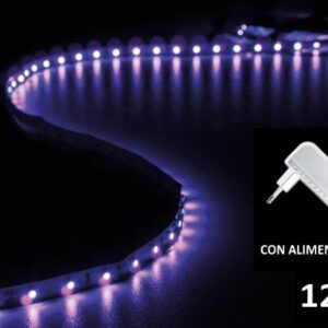 Strip a LED ultravioletti da interno con alimentatore -  300 LED - 5m