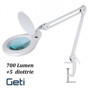 Lampada LED con lente d'ingrandimento 5 diottrie - 700 lumen