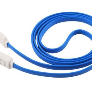 Cavo USB-micro USB LED smile - blu
