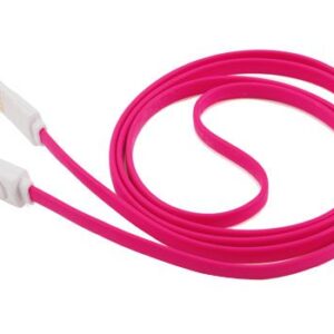 Cavo USB-micro USB LED smile - rosa