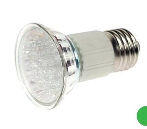 LAMPADA 230 VAC - E27 - 18 LED VERDI