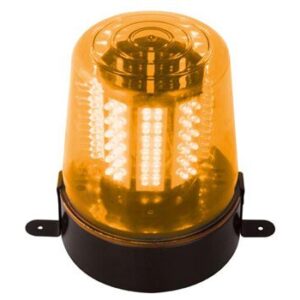 Lampeggiante rotante arancione con 108 LED - 12 Volt