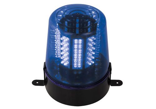 Lampeggiante rotante blu con 108 LED - 12 Volt