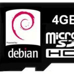 Micro SD card 4 GB Debian per Arietta G25