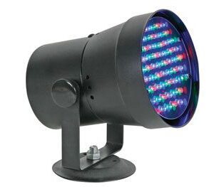 PROIETTORE NERO A 61 LED RGB CON INTERFACCIA DMX