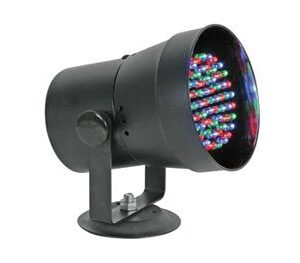 PROIETTORE NERO A 61 LED RGB DMX (5 CANALI)