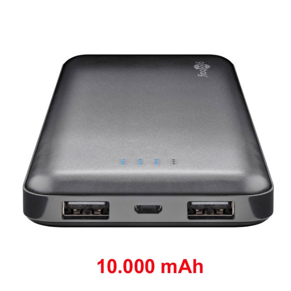Power Bank Slim 10.000 mAh - 2 porte USB