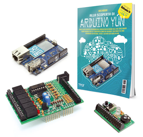 Kit Arduino Yún + libro YUNBOOK1 + Board IN/OUT