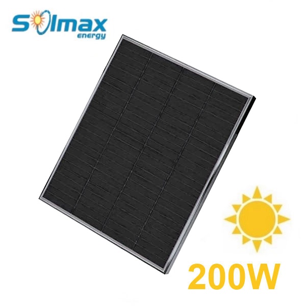 Pannello solare monocristallino 12V-200W 110x89cm FULL BLACK