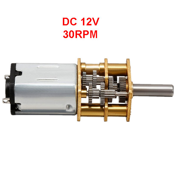 Micro Motoriduttore in metallo 12V - 30 rpm