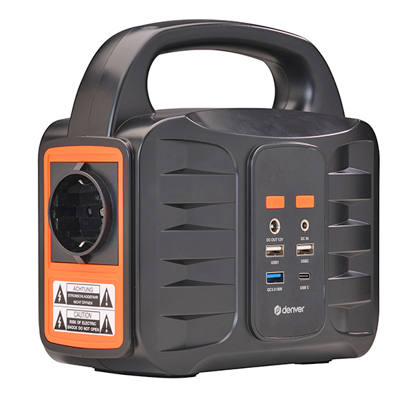 Powkey Power Station 99Wh Con Pannello Solare 40W – 27000mAh, 6 Uscite (AC, USB, USB-C, 12V) Per Campeggio E Emergenza
