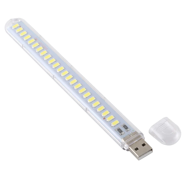 Lampada a LED da lettura con attacco USB - 24 LED luce bianca