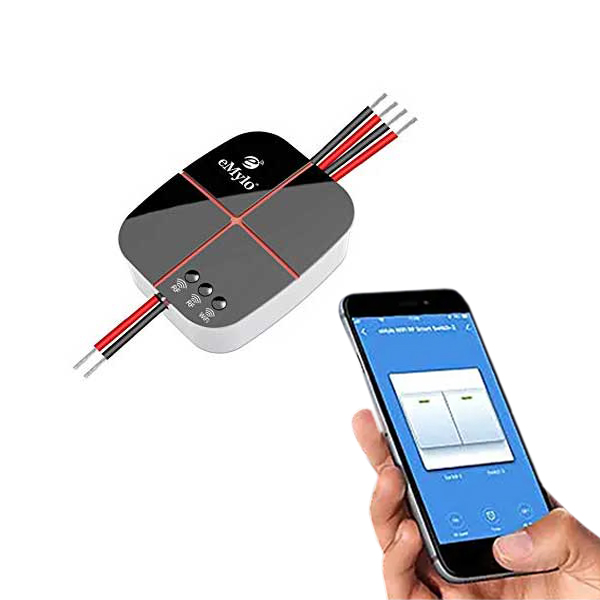 Smart Switch Wi-Fi e RF a 2 canali Wi-Fi gestibile da App, compatibile con  Alexa e Google Home