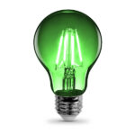 Lampada decorativa a LED con luce verde