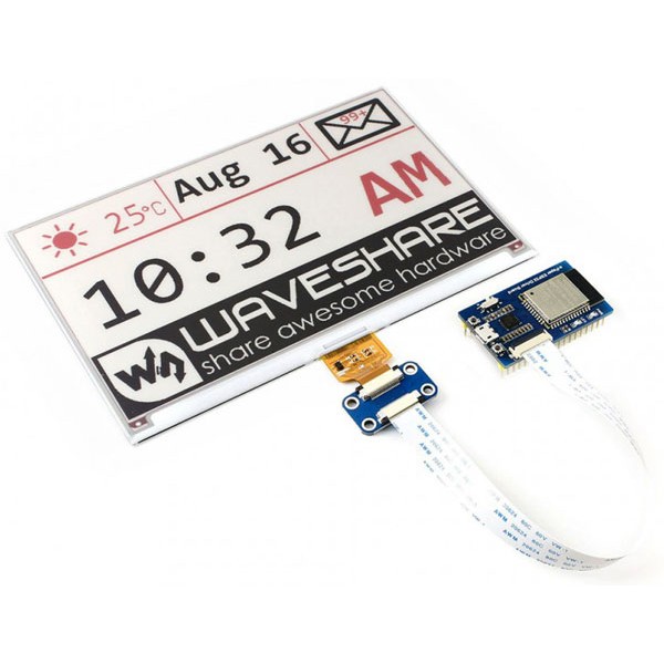 Scheda wireless con ESP32 per display e-Paper