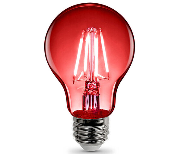 Lampada decorativa a LED con luce rossa