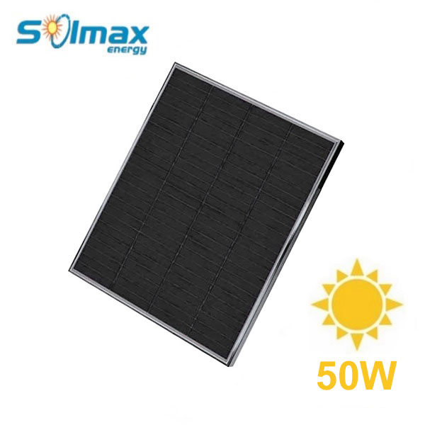 Pannello Solare Monocristallino 50W 570x540x25mm