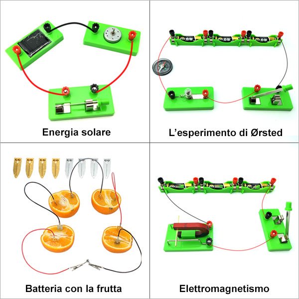 Kit didattico esperimenti elettricità e magnetismo