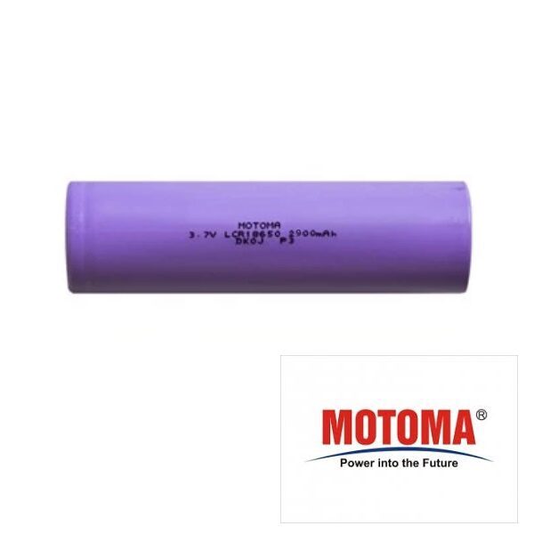 Batteria Li-ion 18650 3,7V 2900mAh MOTOMA