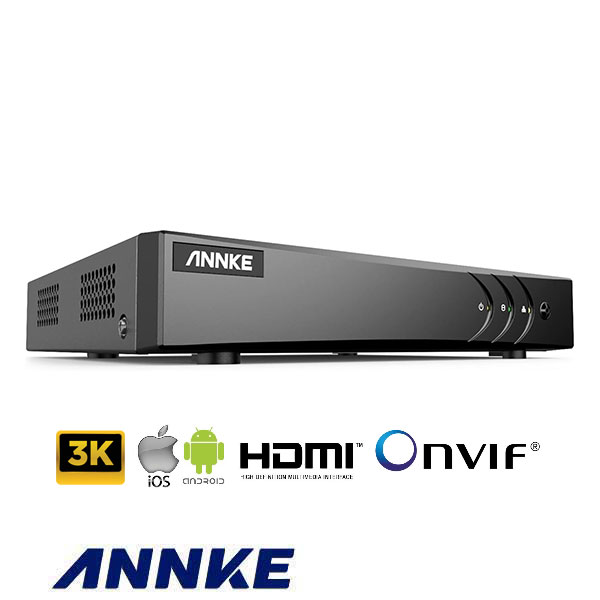 Registratore DVR 3K - 8 Canali 5MP con Codifica H.265+