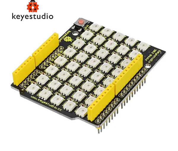 Keyestudio KS0163 Shield 40 LED WS2812 RGB Matrice per Arduino - Effetti di Luce Programmabili