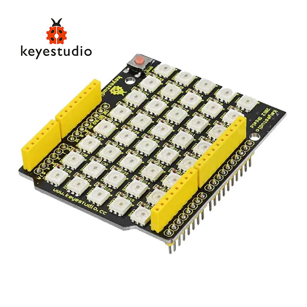 Keyestudio KS0163 Shield 40 LED WS2812 RGB Matrice per Arduino - Effetti di Luce Programmabili