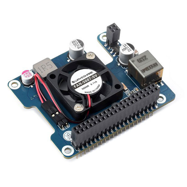 PoE HAT (F) per Raspberry Pi 5 e Compute Module 5 – Alimentazione PoE con Ventola e Dissipatore