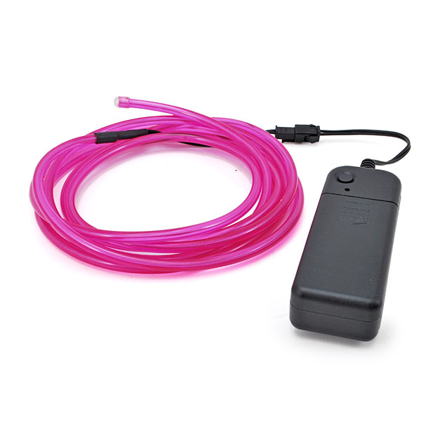 Cavo elettroluminescente con diametro da 5 mm e lungo 2 metri